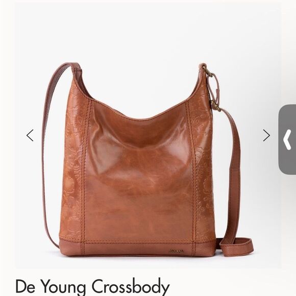 The Sak 2025 brown tan tobacco floral embossed Leather de young Bag NWT - Picture 2 of 14